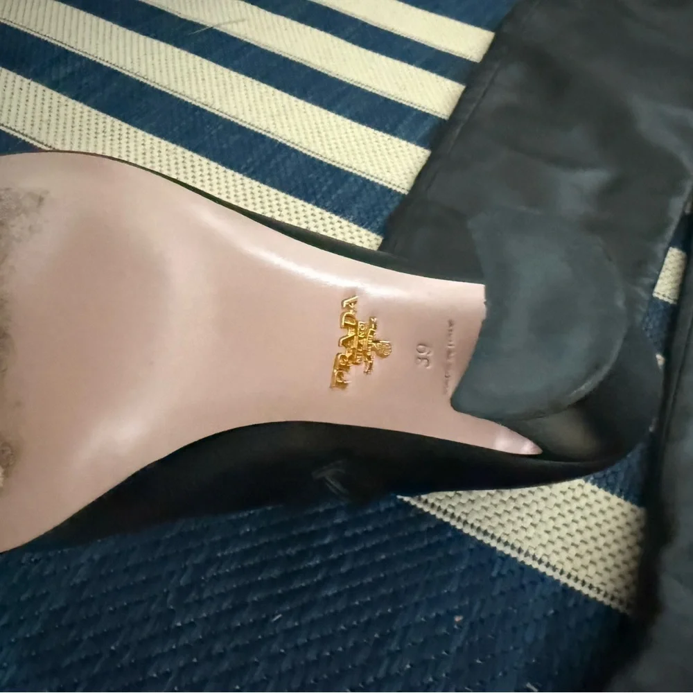 Prada Black Over-the-Knee High Heel Boots - Women